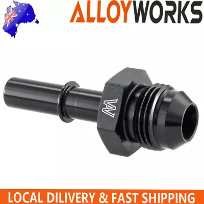 -8AN Fuel Adapter Fitting To 3/8 GM Quick Connect For LS Male BLACK NEW AU • $11.39