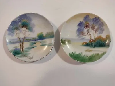 Andrea Funabashi Hand Painted Signed Plates Made In Occupied Japan • $4.99