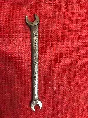 Vintage Vlchek 1/4” X 3/16” Miniature Open End Wrench  WO 608  USA • $3.95