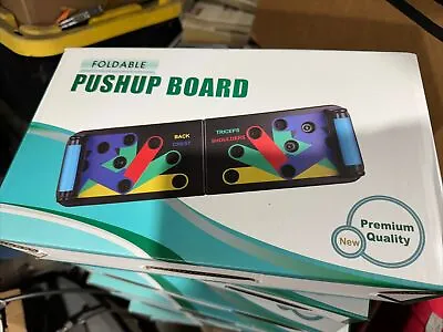 9 In 1 Push Up Rack Board System Fitness Workout Train Gym Exercise Stands • £23.74