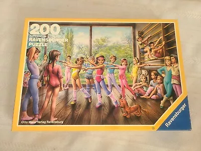 Vintage Ravensburger 200 Pc Puzzle Ballet Class Germany 1984 *Missing 1 Piece* • $8