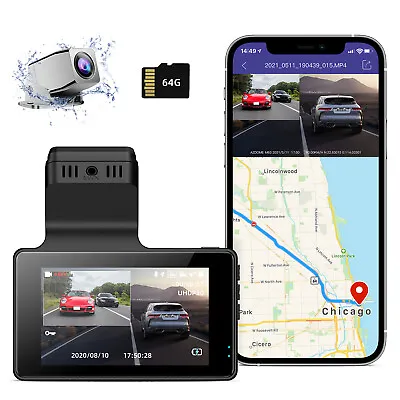 $119.99 • Buy AZDOME Car DVR 4K 3840*2160P Dash Cam Sony IMX415 GPS WIFI 1080P Reversing Cam