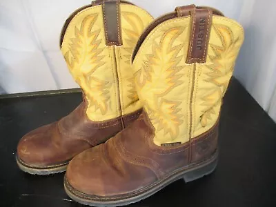 Original Justin Steel Toe Work Boots SZ-8 1/2 B Nive • $40