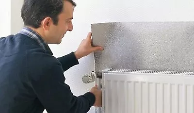 Radiator Foil (200 Cm X 50 Cm) Heat Reflective Radiator Sheet Behind Radiator • £6.99