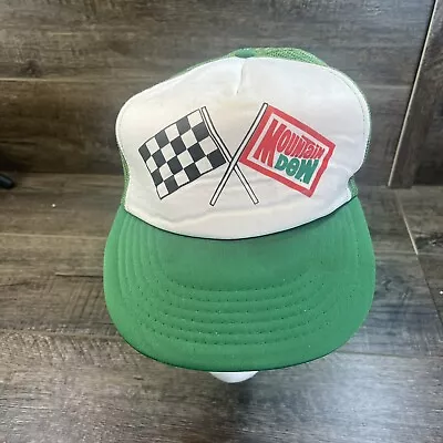 Vintage Mountain Dew Racing Trucker Snapback Cap Hat Mesh • $26.99