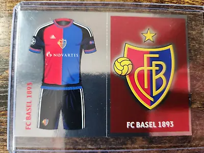 2016-17 Topps UEFA Champions League Sticker FC Basel Team Logo Foil #BAS 1/2 • $2.49