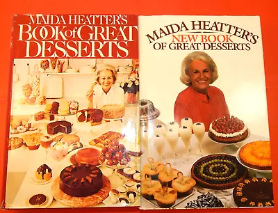 2 Maida Heatter's Book Of Great Desserts - Hardcover 1978 SIGNED VGC & New Book • $29.95