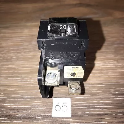 $12.99 • Buy Bulldog Pushmatic ITE P120 1 Pole 20 Amp Circuit Breaker