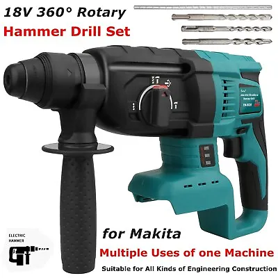£59.69 • Buy For Makita 18V Li-ion Cordless Drill Brushless SDS Rotary Electric Impact Hammer