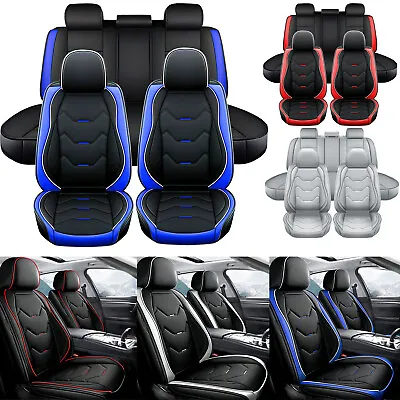 For Mazda 3 6 CX-5 CX-7 Full Set Car Seat Cover Leather Front Rear Back Cushion • $79.88