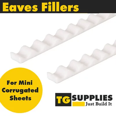 Roof Eaves Fillers For Mini Corrugated PVC Roofing Sheets • £42.99