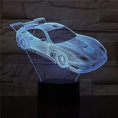 Race Car Lamp Lamp Teen Boys Room Party Birthday Valentines Night Light • $23.57