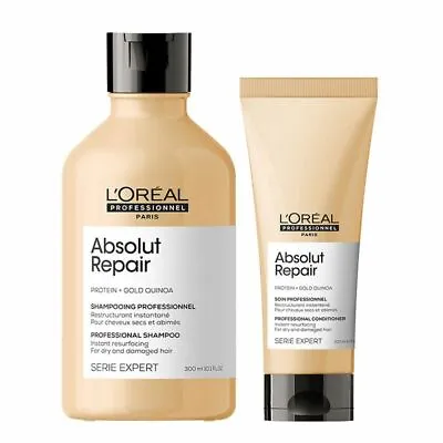 L’Oreal Absolut Repair Shampoo 300ml & Conditioner 200ml Duo *FREE POSTAGE* • £34.68