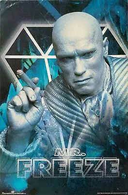 Mr. Freeze Bat Man Arnold Schwarzenegger Vintage 1997 Poster 23 X 35 • £77.75