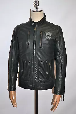 $109.57 • Buy Men's DIESEL Biker Leather Jacket Size L