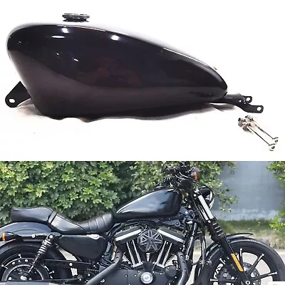 Gloss Black Petrol Fuel Tank For Harley Sportster XL1200 883N X48 06-22 13.5L • $306.20