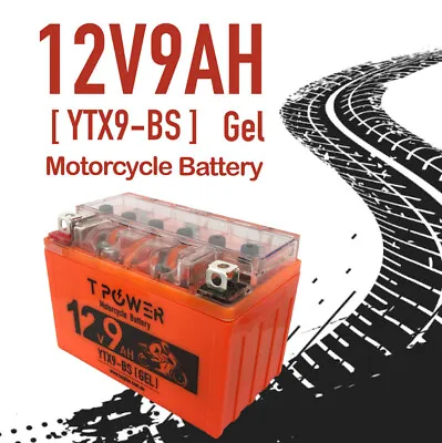 YTX9-BS Gel 12V 9AH Motorcycle Battery F Dirt Bike ATV Quad Scooter Gokart Mower • $36.50