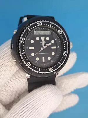 Seiko H558 Vintage The Arnie Hybrid Diver Black Digi-Ana Quartz Mens Watch • $1851.81
