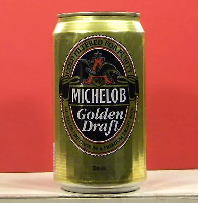 Michelob Golden Draft Beer 12 Oz Can Ribbed Walls St Louis Missouri Anheuser 59Y • $3.49