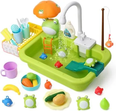 Kitchen Sink Toy Water Toys For Kids With Electronic Dishwasher Swimming Pool • $18.96
