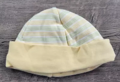 Baby Boy Girl Vintage Gymboree Rainbow Tag Yellow & Green Striped 3-6 Month Hat • $18.99