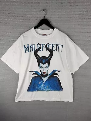Maleficent Angelina Jolie T-shirt Size XL Portrait Witch Big Face • $63.97