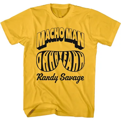 Macho Man Randy Savage Sunglasses Men's T Shirt Name Wrestling Heavyweight Champ • $25.50