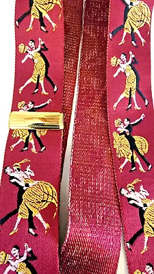 Suspenders Braces Ballroom Dancers Brass Fasteners Unmarked Men's USA Vtg Retro • $79.99