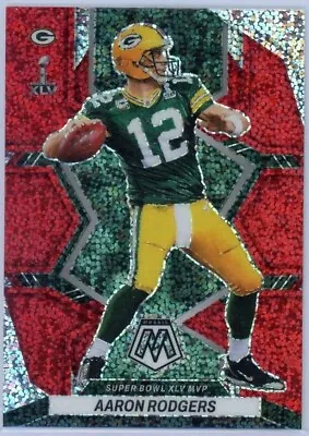 2022 Mosaic Football Red Sparkle Aaron Rodgers Packers Super Bowl MVP SP NM-MT  • $34.99