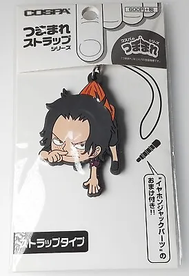 Portgas D. Ace One Piece Rubber Strap Earphone Jack Cospa From Japan F/S • $16.09