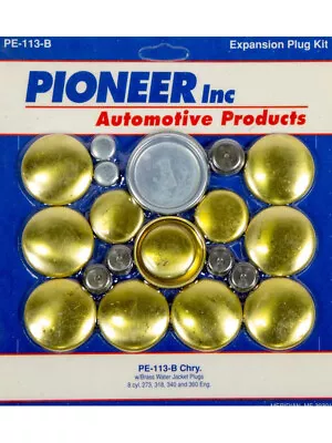 Pioneer Freeze Plug Complete Engine Brass Natural Small Block Mopar (PE-113-B) • $117.20