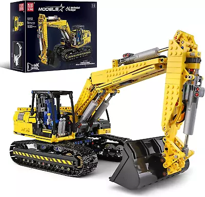 Mould King 13112 Excavator RC Truck Building Block Remote Control Kit Kids • $244.58