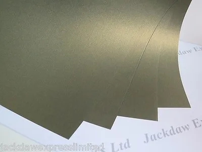 25 X Metallic Gold A4 2-Sided Quality Shimmer Paper 120gsm Choose Blue Or Green • £3.73