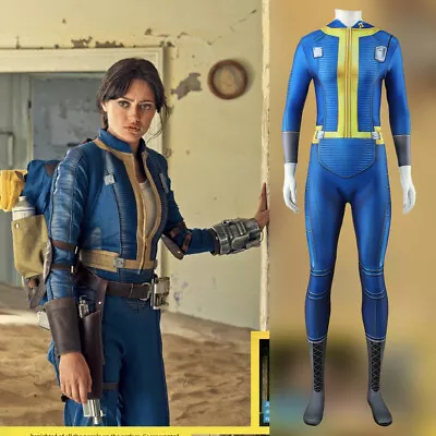 Lucy Jumpsuit Cosplay Fallout Bodysuit Uniform Costume Adult Kids Halloween Suit • $26.99