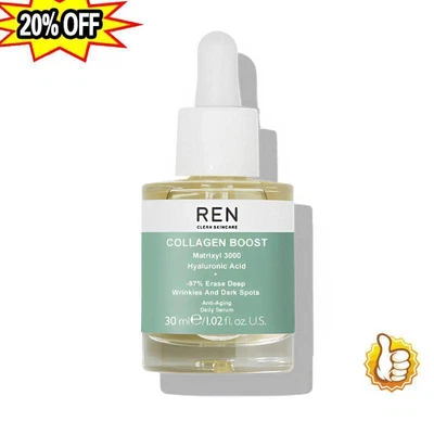 £10.59 • Buy REN Advanced Collagen Boost Anti Aging Serum, Reduces Wrinkles Face Serum