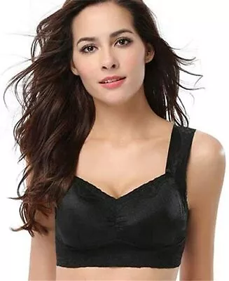 Lace Pocket Bra For Breast Mastectomy Inserts Enhancers Pad Wireless Everyday • $16.35