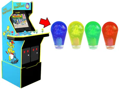 $15.95 • Buy Arcade1up The Simpsons - Translucent Joystick Bat Tops (Blue/Yellow/Green/Red)