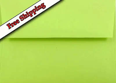 Lime Green A6 70lb 4-3/4 X 6-1/2 Envelopes For Up To 4-1/2 X 6-1/4 Inserts Neon • $10.75