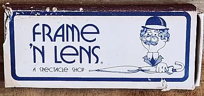Vintage Frame N Lens A Spectacle Shop Advertising Match Box Unique MO AZ OK TX • $16.99