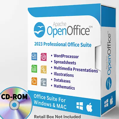 Open Office Home And Student 2023 - Office Software Suite For Windows & MAC - CD • $14.99