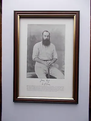 Cricket Print -  W G Grace Framed • £19.95