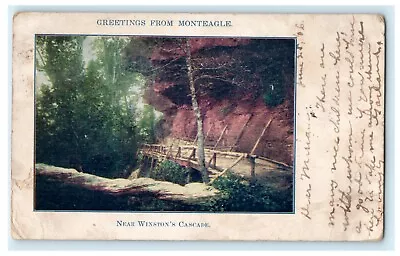 1906 Greetings From Monteagle Winston's Cascade Tennessee TN Antique Postcard • $8.97