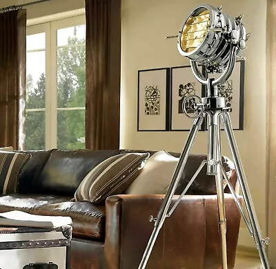 Nautical Royal Master Search Light Floor Lamp Restoration Hardware Replica Heavy • $726.98