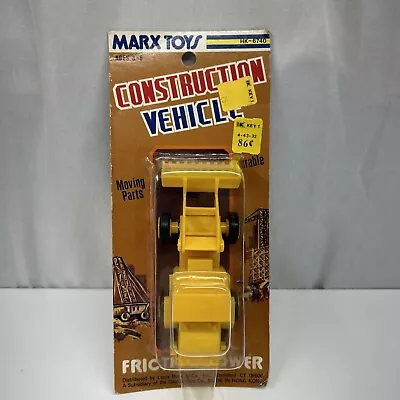 Vintage Marx Toys Construction Vehicle Bulldozer Friction Power Moving Parts NIP • $30