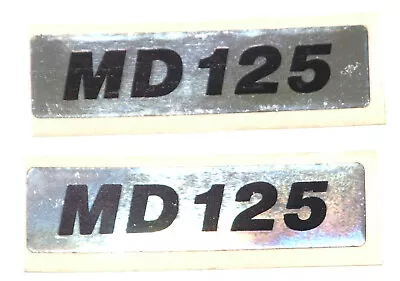 2x Maico Md 125 Md125 Pepper Side Lid Sticker Silver Film New • $15.20