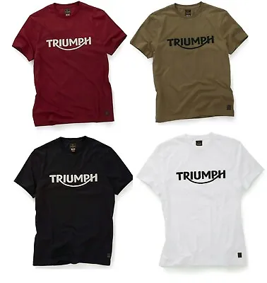 £39.99 • Buy Genuine Triumph Bamburgh Logo Motorcycle Motorbike Tee T Shirt