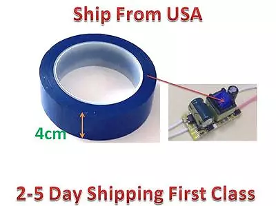 Insulation Adhesive Mylar Tape High-Temp  Transformer Coil Wrap Blue 4CM*66M • $13