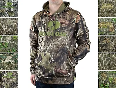 Mossy Oak Hoodie Pullover Men's Performance Hunting Camouflage Fleece Lined • $24.99