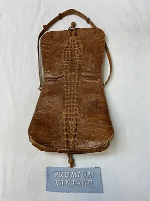 Vintage Crocodile Alligator Cross Body Bag Great Vintage Condition $125 • $125