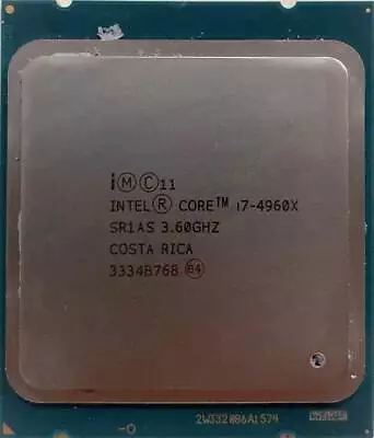 Intel Core I7-4960X Six-core LGA 2011 Extreme 3.6GHz 130W CPU Processor • $122